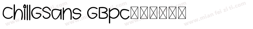 ChillGSans GBpc字体转换